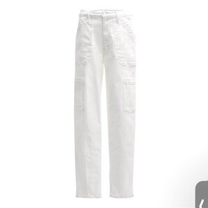 MOTHER The Private Double Pocket Skimp in White Denim Sz. 26